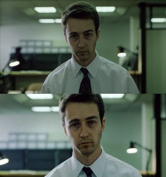 Эдвард Нортон Бойцовский клуб недосып