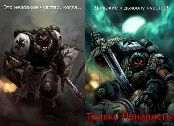 Вархаммер 40000 чёрные Храмовники мемы