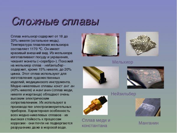Сплав меди и никеля