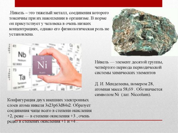 Никель тяжелый металл