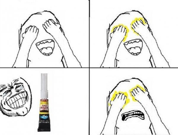 Клей момент шутка