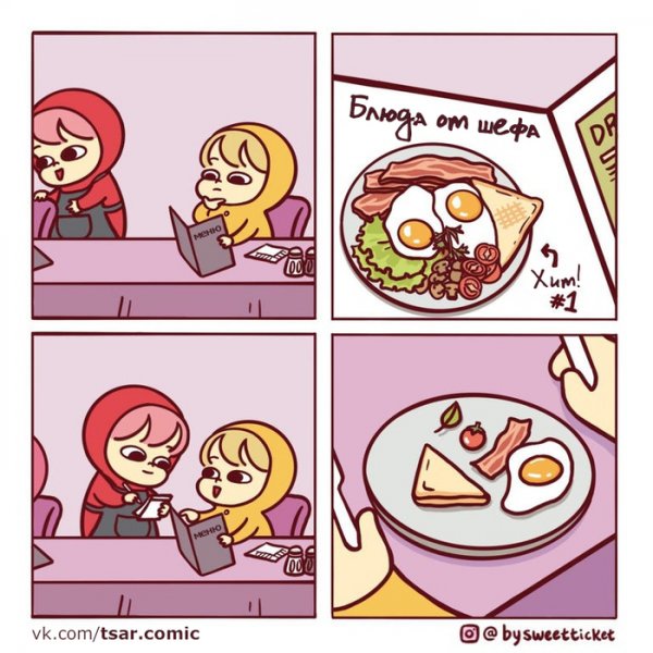 Смешные мемы про еду