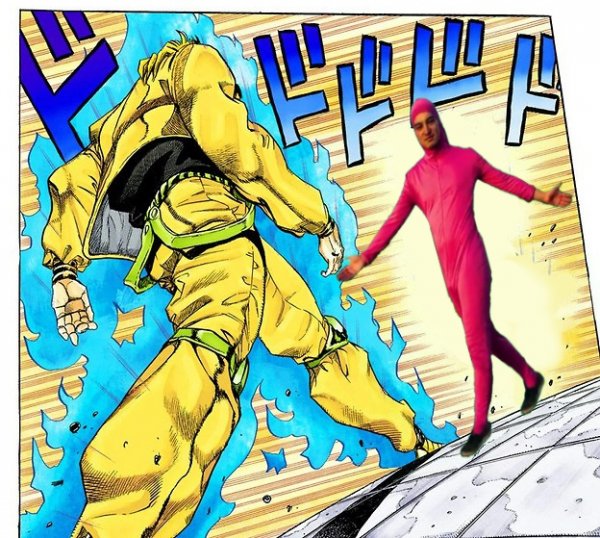 Дио и Джотаро идут друг на друга