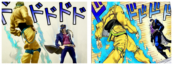 Джо Джо и дио идут друг на друга