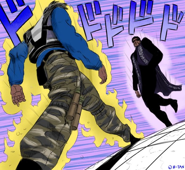 Jotaro vs Dio walk