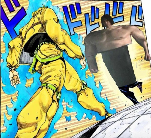 Дио и Джотаро идут друг на друга