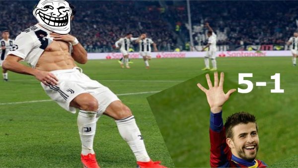 Роналду с ногами Мем