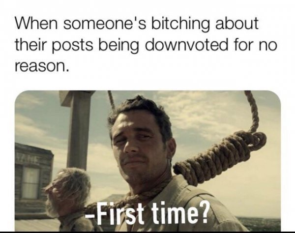 Джеймс Франко первый раз на виселице