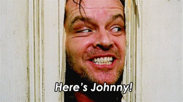 Джек Николсон сияние дверь