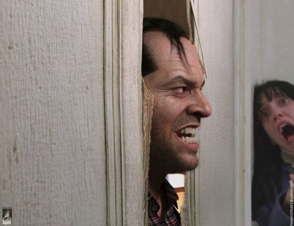 Джек Николсон сияние дверь