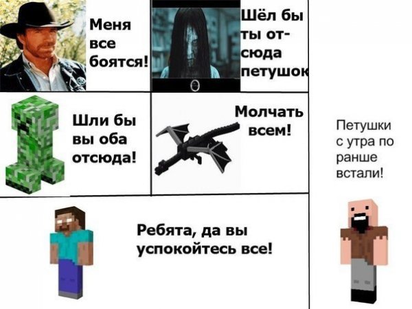 Мемы про майнкрафт