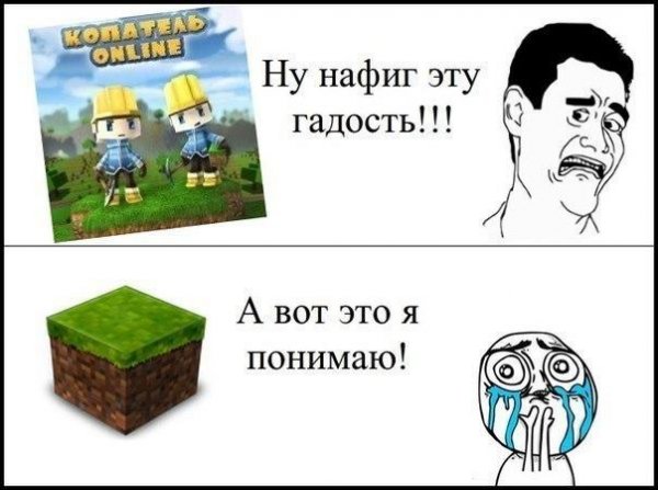 Мемы про майнкрафт