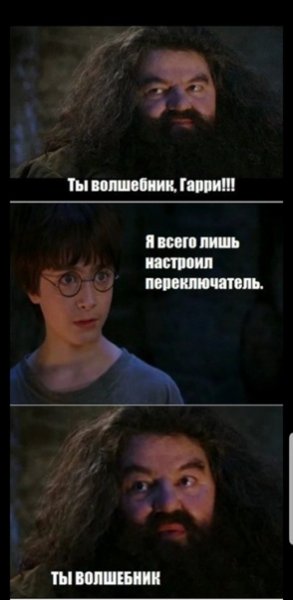 Хагрид ты волшебник Гарри