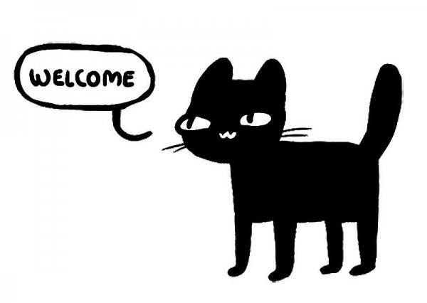 Коты мемы черно белые