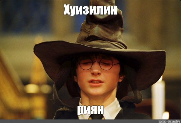 Распределяющая шляпа Мем