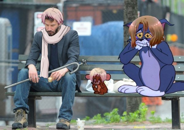 Грустный Киану Мем