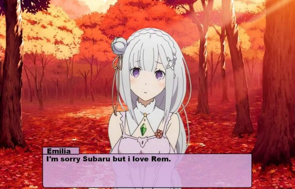 Re Zero Субару Эмилия рем