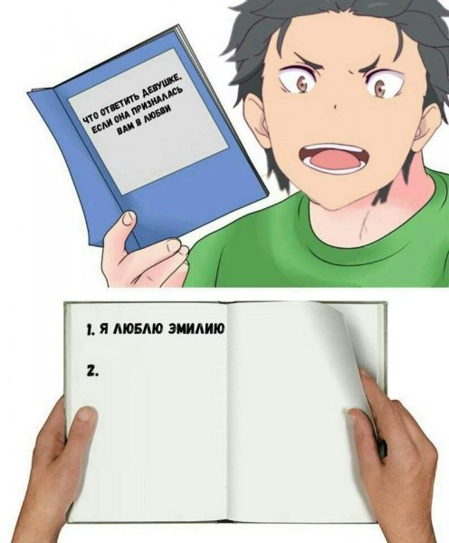 Эмилия аниме Мем