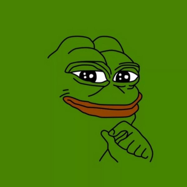 Лягушонок Пепе довольный