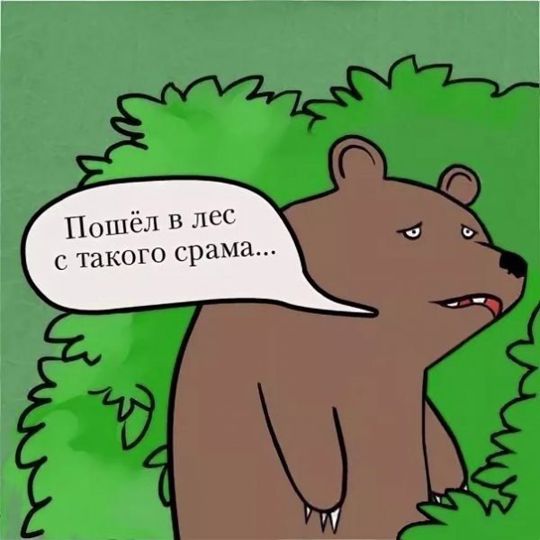 Медведь из кустов