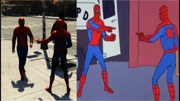 Спайдермен друг на друга