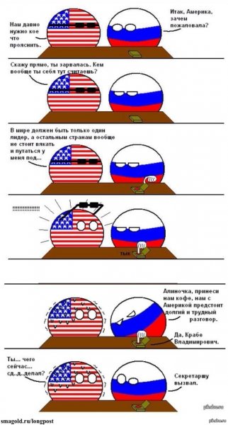 Россия и США комиксы