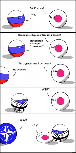 Кантриболз Россия и Япония комиксы