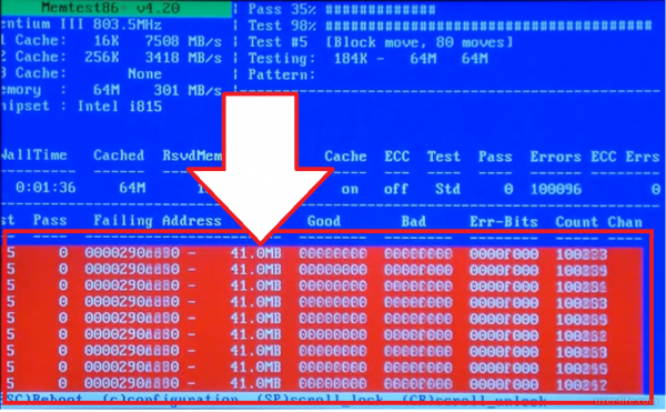 Тест памяти memtest86+