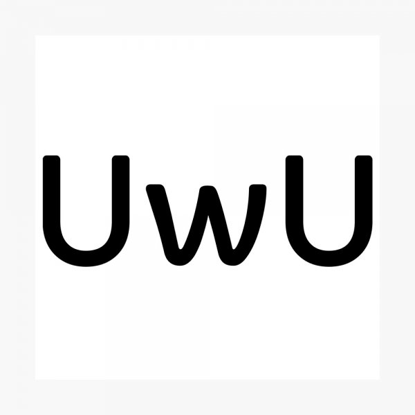 Надпись uwu