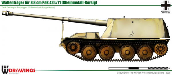 Waffentrager 8.8cm Pak 43 l/71