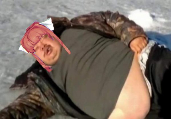 Пьяный Толстяк на льду