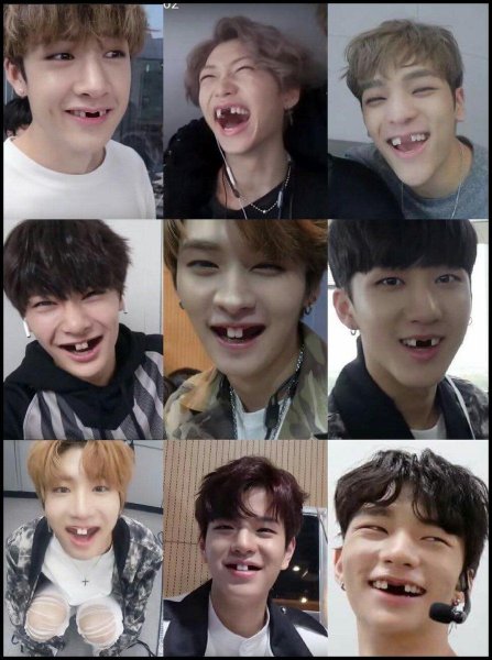 Смешные лица Stray Kids