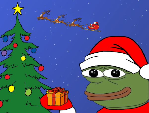 Новогодние открытки с мемами