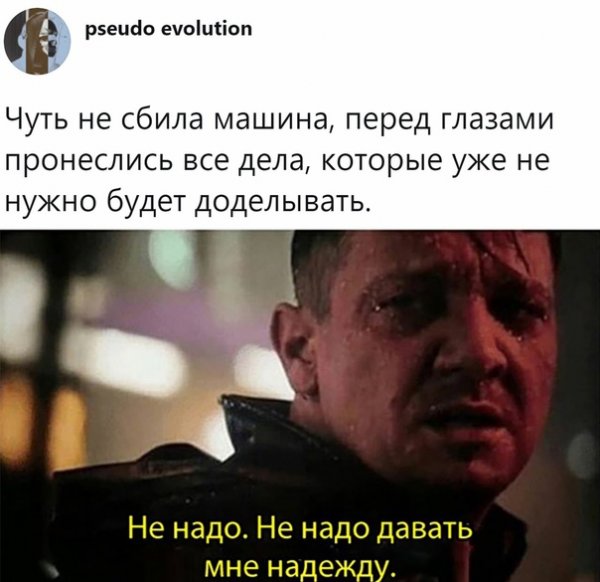 Клинт Бартон не надо давать мне надежду