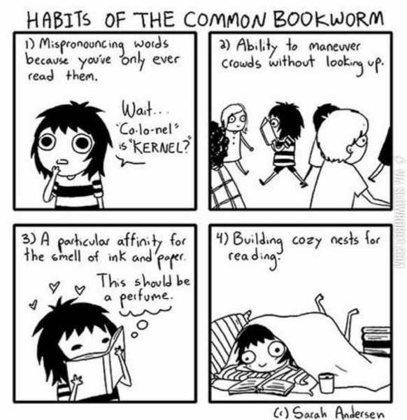Смешные комиксы про книги