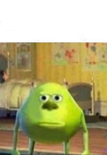 Майк Вазовски Мем с лицом Салли