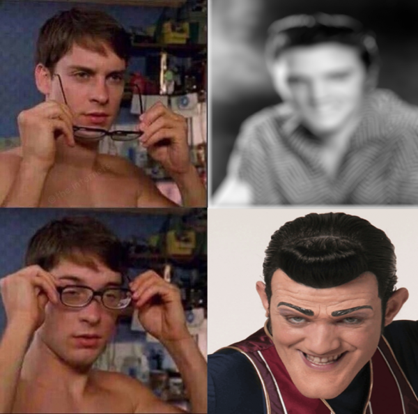 Тоби Магуайр щурится