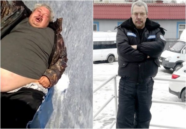 Рыбак на льду нормально