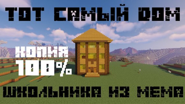 Дом в МАЙНКРАФТЕ из мема