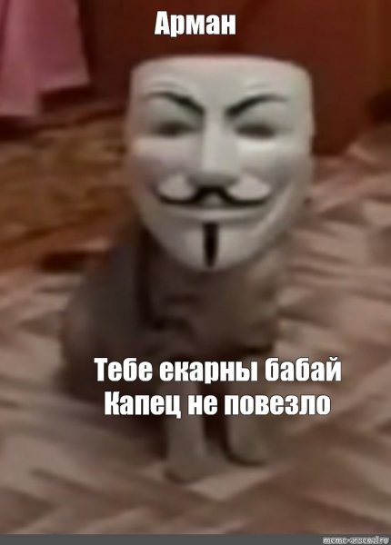 Мемы с маской Анонимуса