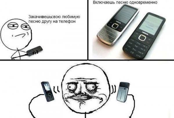 Мем с телефоном