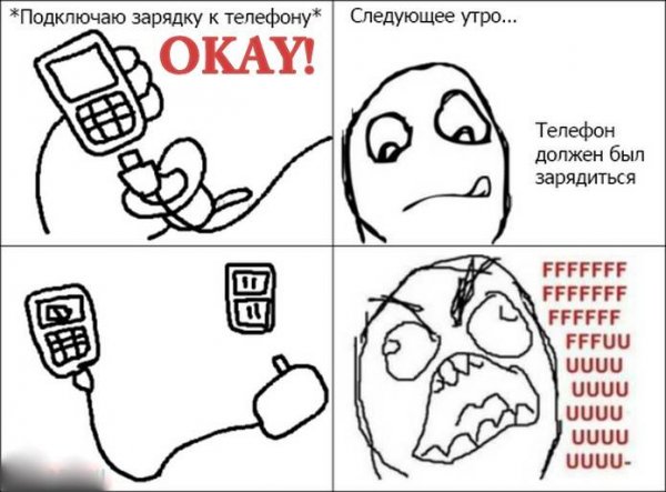 Мем с зарядкой телефона