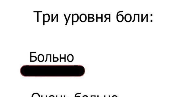 Мем три уровня боли