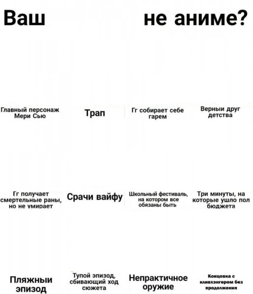 Таблица для мемов