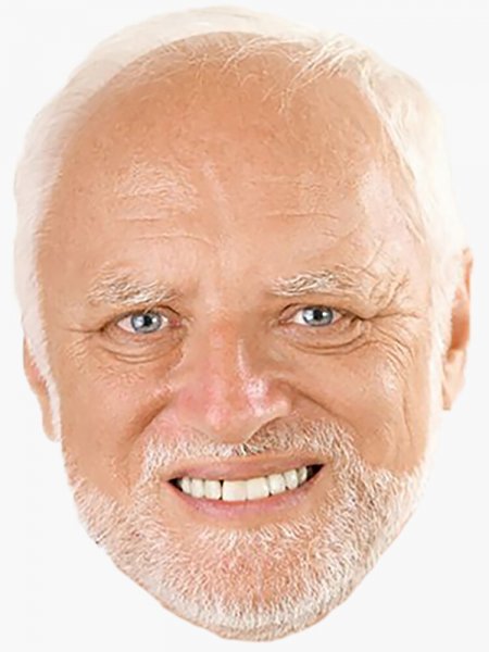 Улыбающийся дед Гарольд
