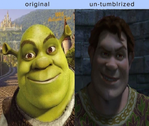 Грустный Шрек