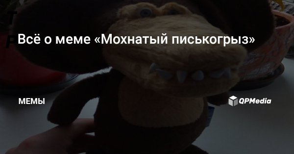Мохнатый писькагрыз Мем