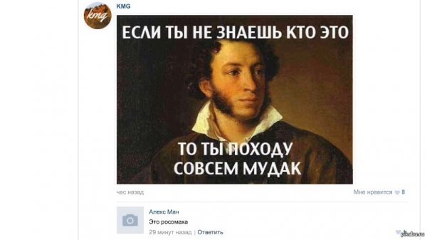 Мемы приколы про Пушкина