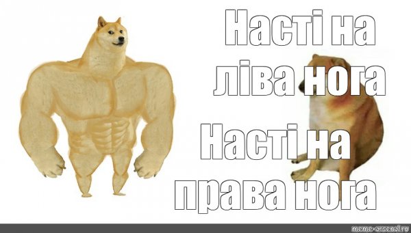 Собака качок Мем