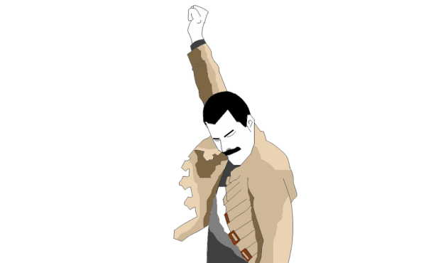 Фредди Меркьюри рука вверх